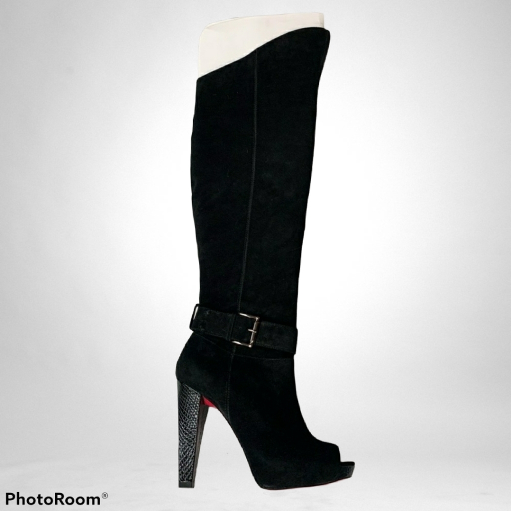 Paris Hilton Regina Peep Toe Boots